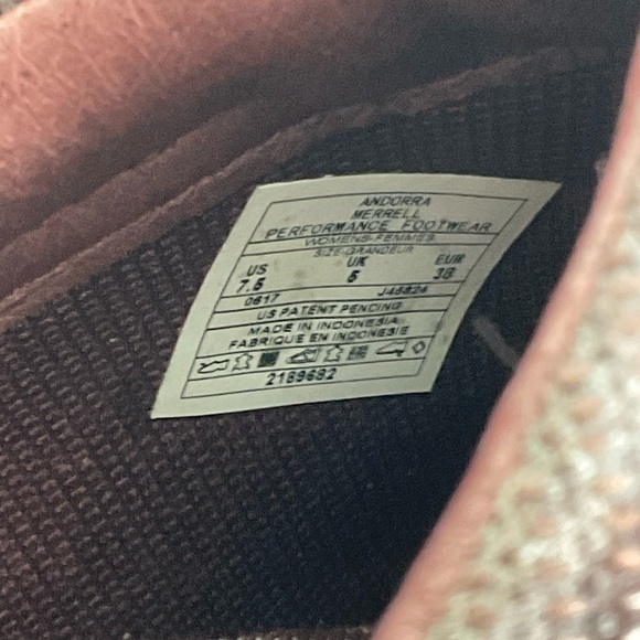 Merrell Burgundy Andorra Mule Shoes Size 7.5 - Picture 8 of 8